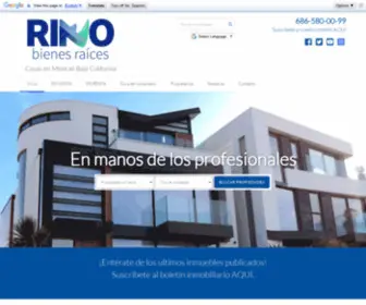 Rinobienes.com(Casas en venta y renta en Mexicali) Screenshot