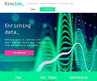 Rinolab.com(Easy science data management) Screenshot