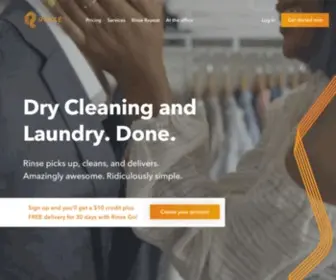 Rinse.com(Dry Cleaning and Laundry Delivery Service) Screenshot