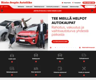 Rintajouppi.com(Rinta-Jouppi myy, ostaa, vaihtaa ja huoltaa autot ja matkailuajoneuvot) Screenshot