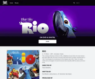 Rio-Themovie.com(RIO Official Movie Site) Screenshot