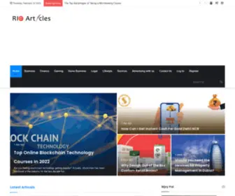 Rioarticles.com(Rio Articles) Screenshot