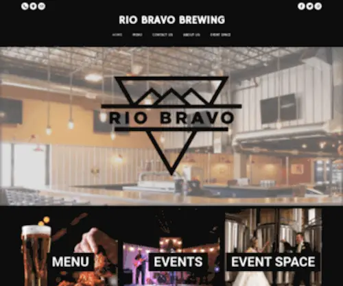 Riobravobrewing.com(Rio Bravo Brewing Company) Screenshot