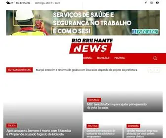 Riobrilhantenews.com.br(Rio Brilhante News) Screenshot