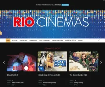 Riocinemas.com.cy(Movie Theaters in Cyprus) Screenshot