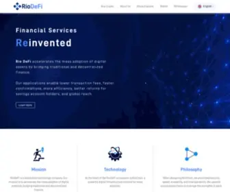 Riodefi.com(The Next Frontier Of Finance) Screenshot