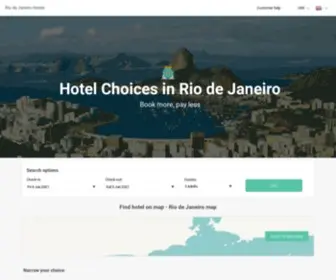 Riodejaneiro-Hotels.net(Rio de Janeiro hotels & apartments) Screenshot