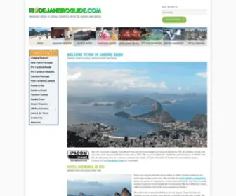 Riodejaneiroguide.com(Carioca Guide to Travel Services in Rio de Janeiro and Brazil) Screenshot