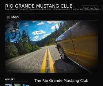 Riograndemustangs.org(Rio Grande Mustang Club of New Mexico) Screenshot