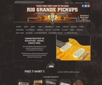 Riograndepickups.com(Rio Grande Pickups) Screenshot