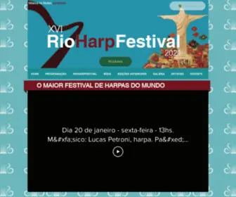Rioharpfestival.com.br(Festival Internacional de Harpas) Screenshot