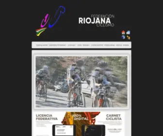 Riojaciclismo.com(Federacion riojana de ciclismo) Screenshot