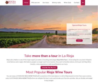 Riojalikeanative.com(Rioja Wine Tours) Screenshot