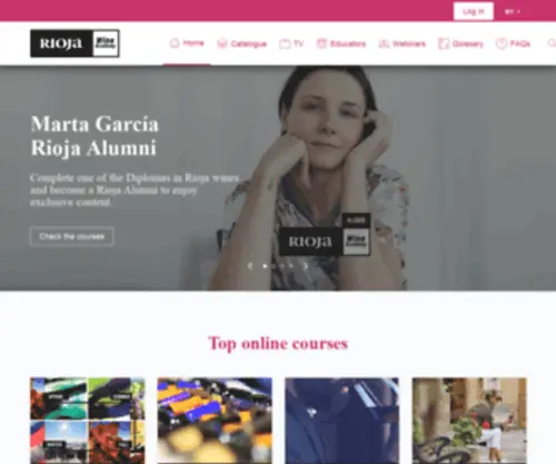 Riojawineacademy.com(Rioja Wine Academy) Screenshot