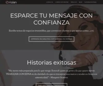 Riolan.mx(Coaching estratégico en marketing digital para emprendedoras) Screenshot