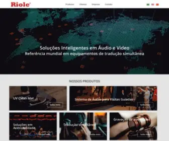 Riole.com.br(Soluções Inteligentes em Áudio e Vídeo) Screenshot