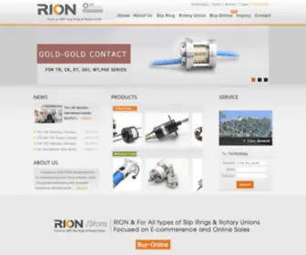 Rionsr.com(Slip Ring & Rotary Joint) Screenshot