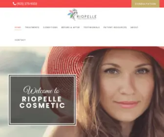 Riopellecosmetic.com(Riopelle Cosmetic Surgery and Laser Center) Screenshot