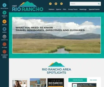 Rioranchonm.org(Rio Rancho Convention and Visitors Bureau) Screenshot