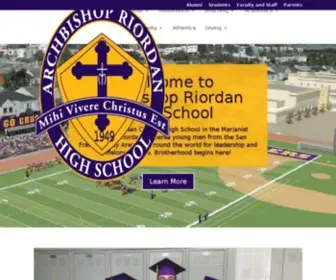 Riordanhs.org(Archbishop Riordan High School) Screenshot