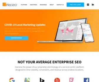 Rioseo.com(Local Marketing Platform for Enterprise Brands) Screenshot