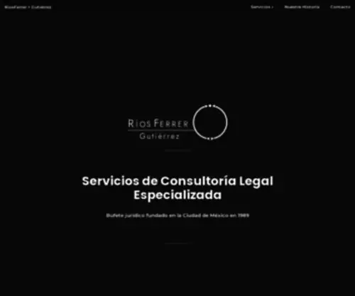 Riosferrer.com.mx(Ríos) Screenshot