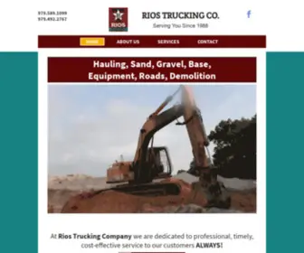 Riostruckingco.com(Rios Trucking Co) Screenshot