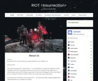 Riot-FFxiv.info(A FinalFantasy14 Guild) Screenshot