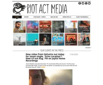 Riotactmedia.com(Riot Act Media) Screenshot