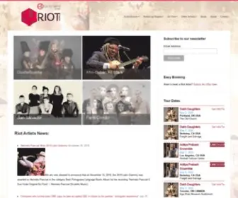 Riotartists.com(Riot Artists) Screenshot