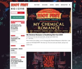 Riotfest.org(Riot Fest) Screenshot
