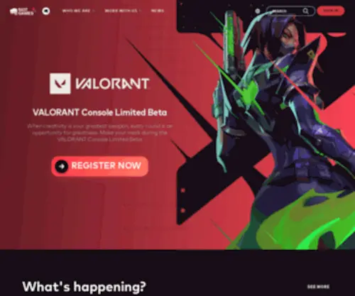 Riotgames.com(Riot Games) Screenshot