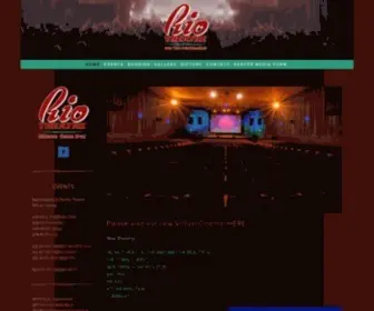 Riotheatre.com(Rio Theatre for the Performing) Screenshot