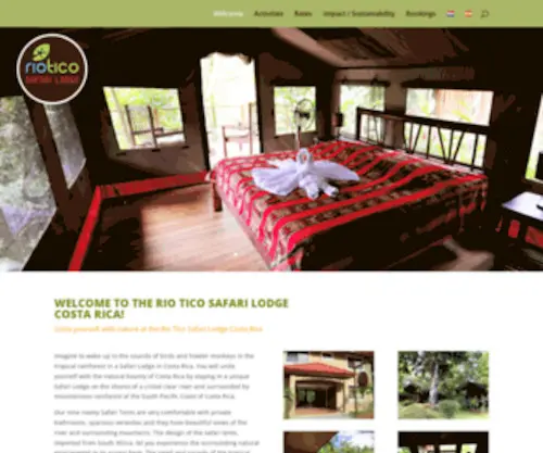 Riotico.com(Unite yourself with nature in the Rio Tico Safari Lodge Costa Rica) Screenshot