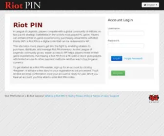 Riotpin.com(Riot pin) Screenshot