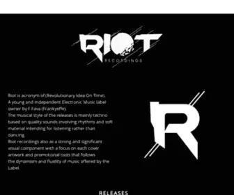 Riotrecordings.com(Riot Recordings & Frankyeffe) Screenshot