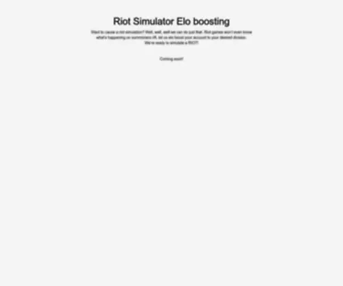 Riotsimulator.com(Riotsimulator) Screenshot