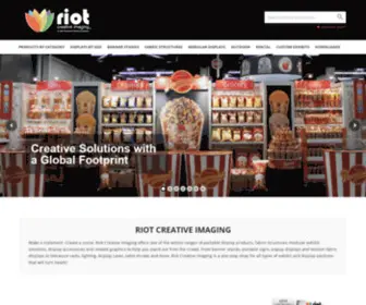 Riottradeshowdisplays.com(Riot Creative Imaging Handbook) Screenshot