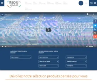 Riouglass.com(Créateur et fabricant de vitrages décoratifs et hautes performances) Screenshot