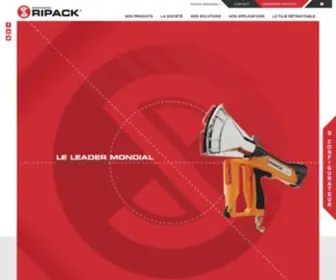 Ripack.com(Leader des solutions professionnelles d'emballage) Screenshot