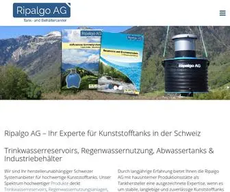 Ripalgo.ch(Wir fertigen hochwertige Behälter & Tanks nach Wunsch in Rüthi/Schweiz) Screenshot