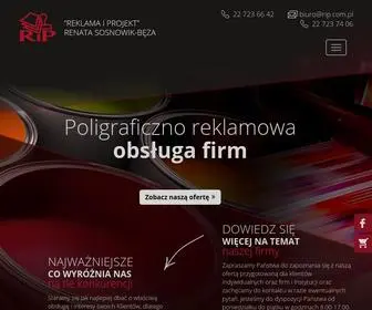 Rip.com.pl(Drukarnia i usługi poligraficzno) Screenshot