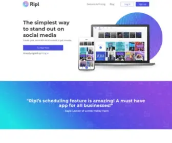 Ripl.com(Social Video and Content App for Small Businesses) Screenshot