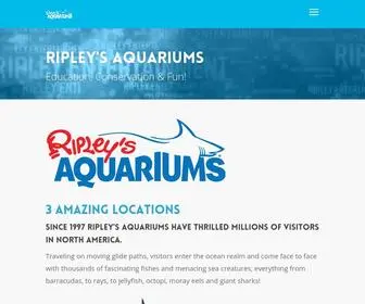 Ripleyaquariums.com(Ripley's Aquariums) Screenshot