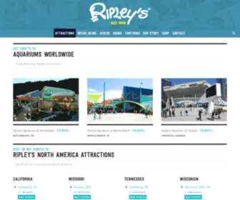 Ripleyattractions.com(Aquariums and Attractions Worldwide) Screenshot