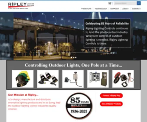 Ripleylightingcontrols.com(Ripley Lighting Controls) Screenshot