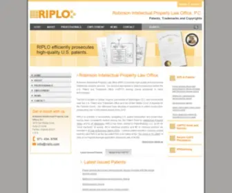 Riplo.com(Robinson Intellectual Property Law Office) Screenshot