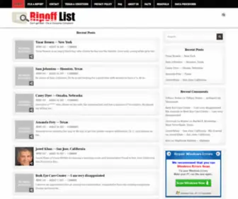 Ripofflist.com(Ripoff List) Screenshot