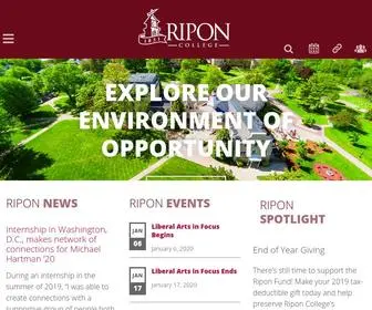 Ripon.edu(Ripon College) Screenshot