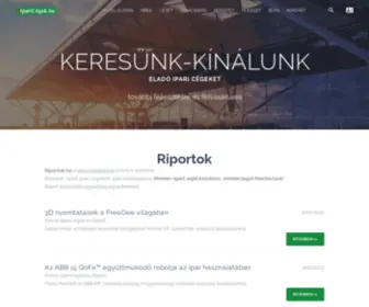 Riportok.hu(Ipari Hírügynökség) Screenshot